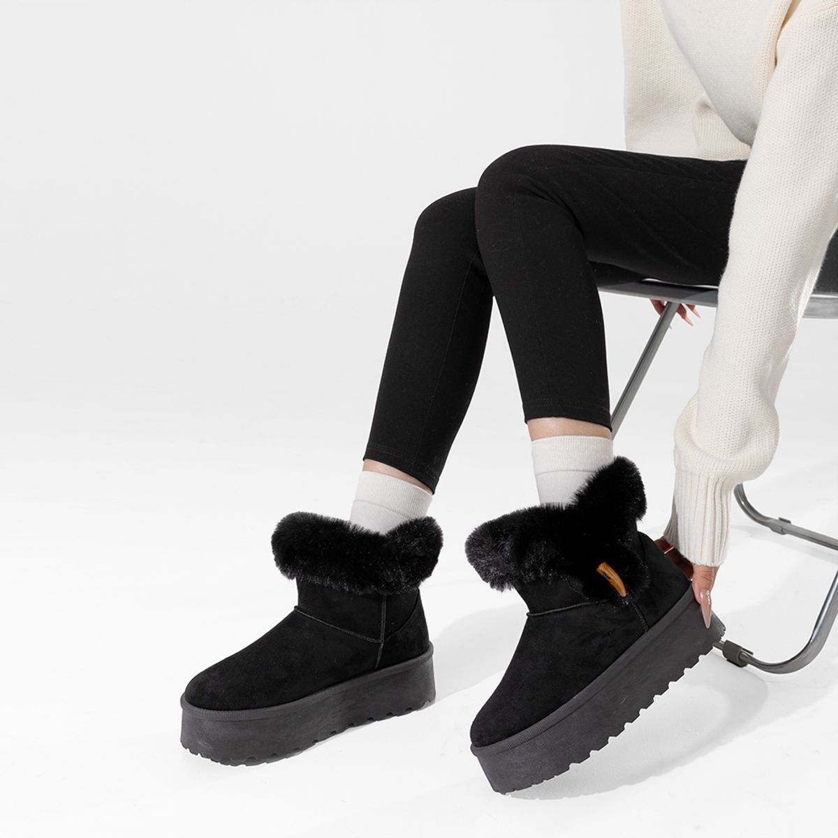 WEIDE - Botin Casual Mujer Gamuza Vintage Antideslizante Weide LT201