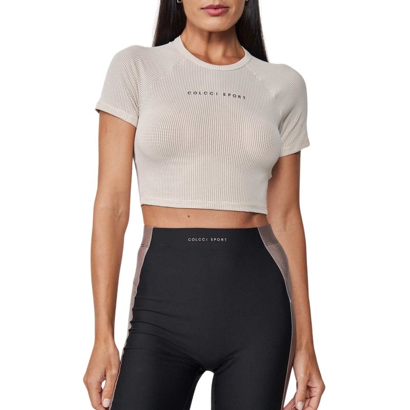 COLCCI - Blusa Tela Estilo Cropped