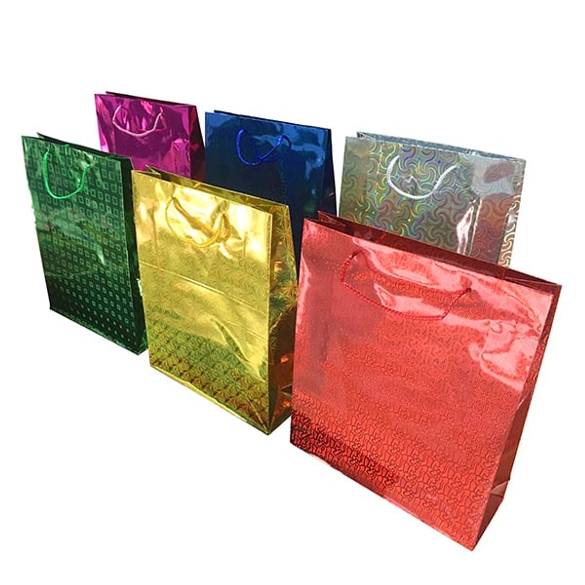 GENERICO - BOLSA DE REGALO HOLEO COLORES SURTIDOS 44X33 CM X12 UNI