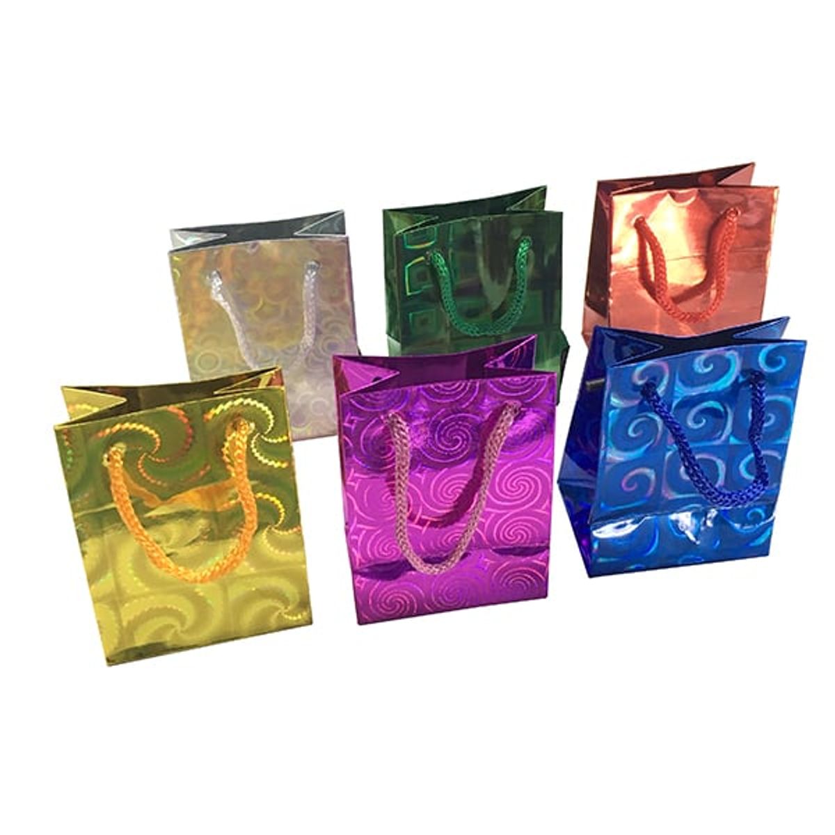 GENERICO - BOLSA DE REGALO HOLEO COLORES SURTIDOS 8X6 CM X12 UNI