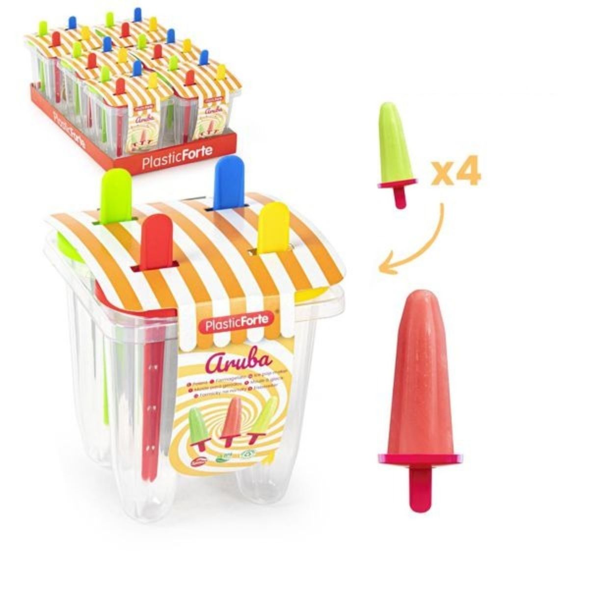 OEM - MOLDE PARA HELADO 4 HELADOS POLERA ARUBA NO 11