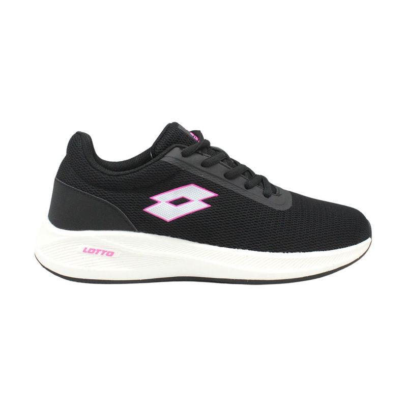 LOTTO - Zapatilla Running Mujer Lotto - Challenge Negro Rosado - Negro
