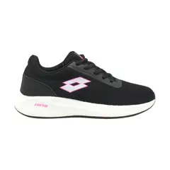 LOTTO - Zapatilla Running Mujer - Challenge Negro Rosado - Negro