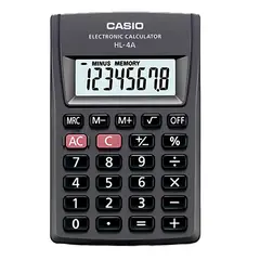 CASIO - Calculadora Hl-4a De Bolsillo - Morado