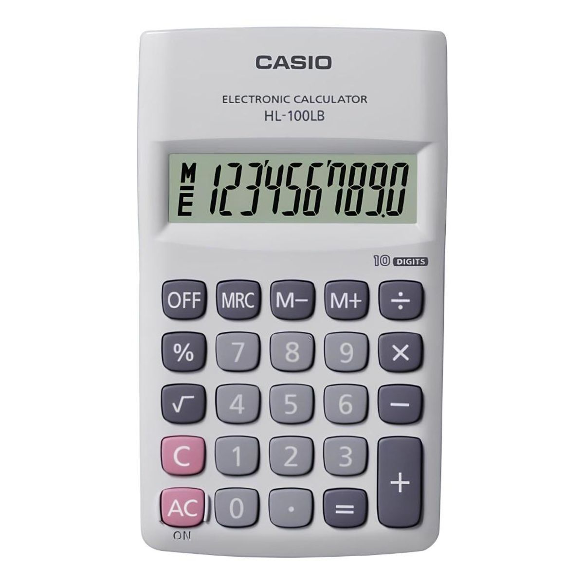 CASIO - Calculadora Hl-100lb De Bolsillo - Gris
