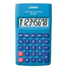 CASIO - Calculadora Hl-815l-Bu De Bolsillo - Azul