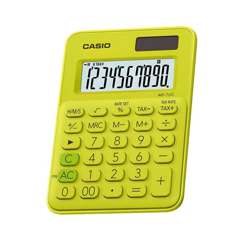 CASIO - Calculadora Ms-7uc-Yg Escritorio - Amarillo