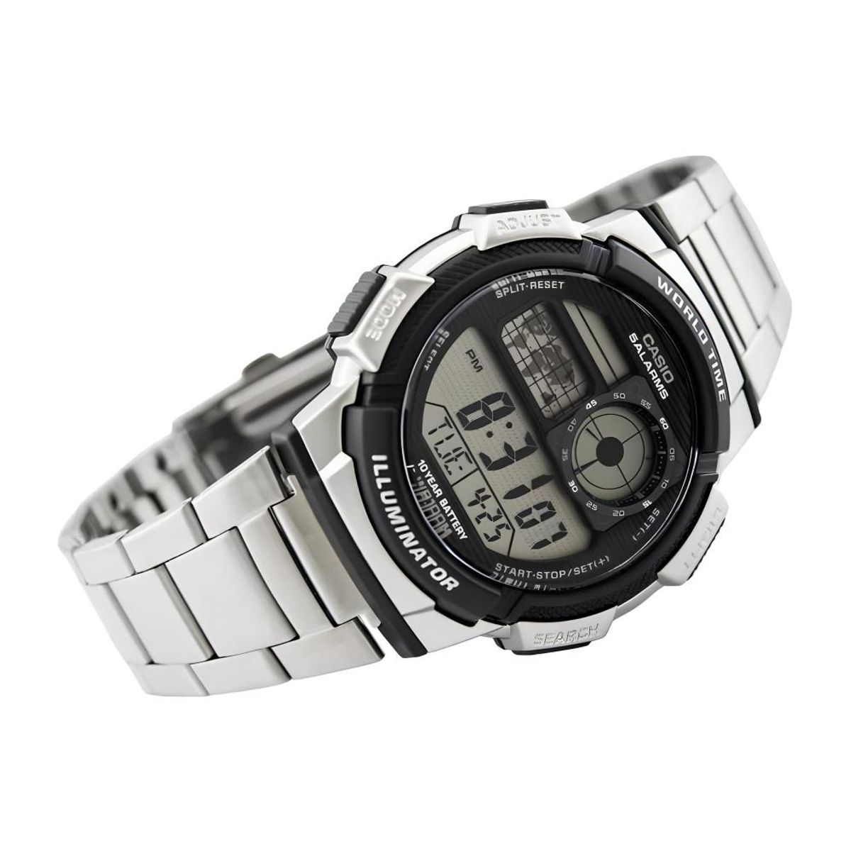 CASIO - Reloj Ae-1000wd-1av Hombre Digital Metal - Gris