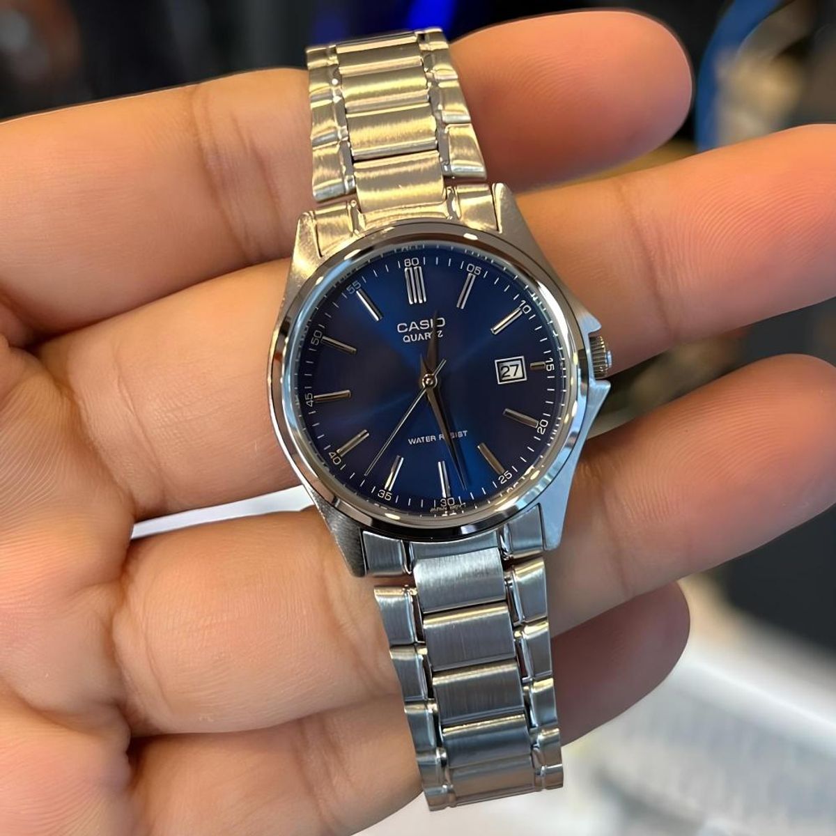CASIO - Reloj Ltp-1183a-2a Mujer Analogo Metal - Azul