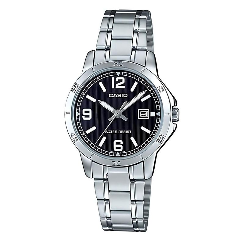 CASIO - Reloj Ltp-V004d-1b2 Mujer Analogo Metal - Negro