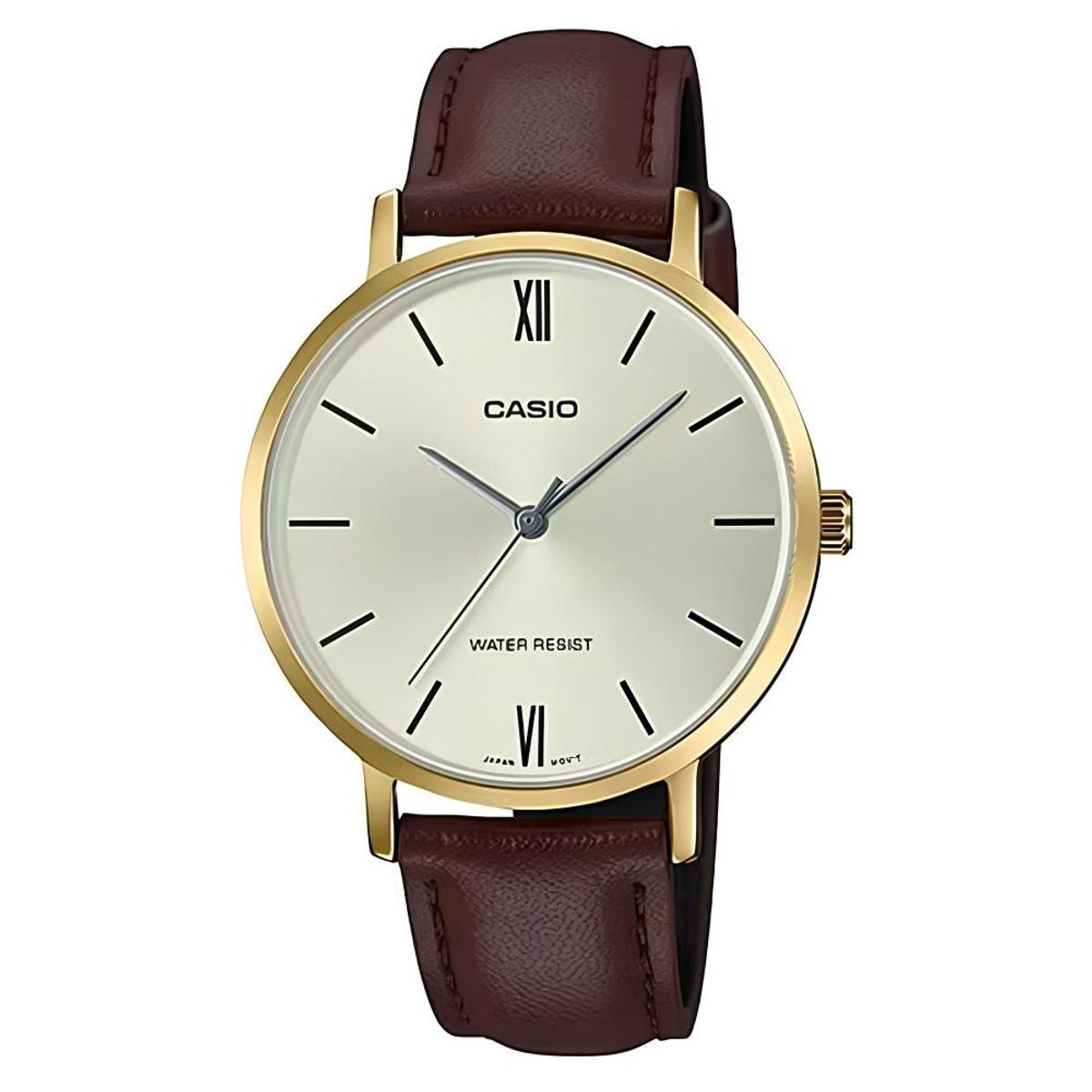 CASIO - Reloj Ltp-Vt01gl-9b Mujer Analogo Cuero - Café