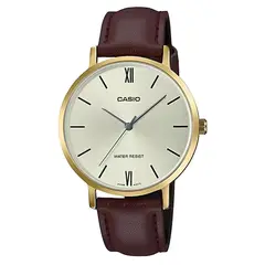 CASIO - Reloj Ltp-Vt01gl-9b Mujer Analogo Cuero - Café