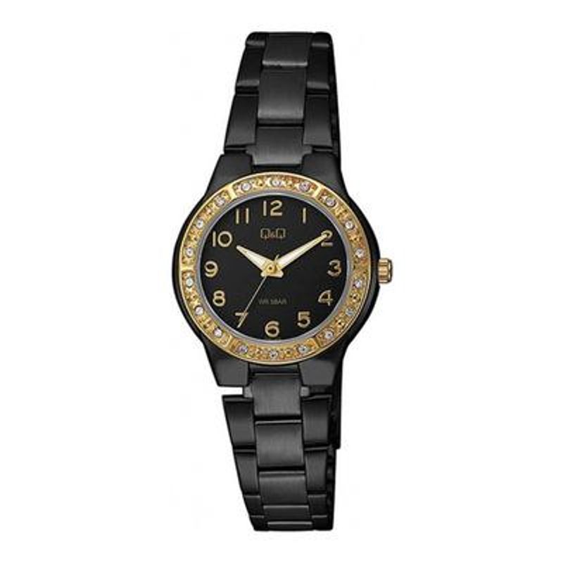 Q&Q - Reloj Q691j425y Mujer Analogo Metal - Negro