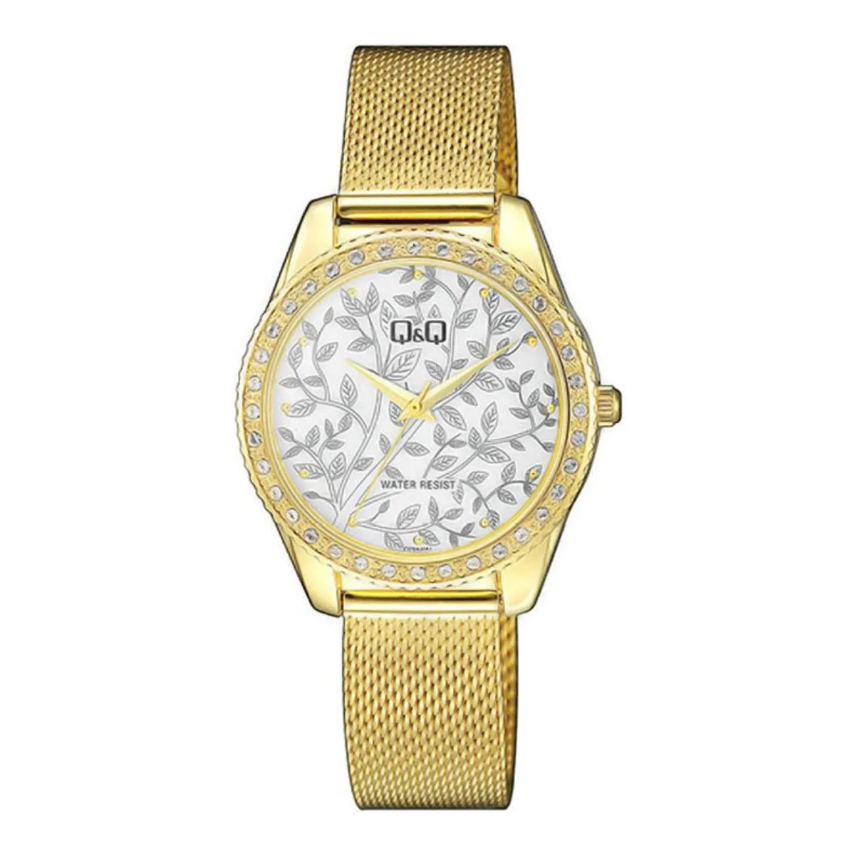 Q&Q - Reloj Qz59j061y Mujer Analogo Metal - Dorado