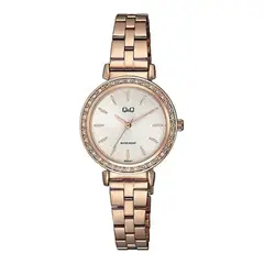 Q&Q - Reloj Qz89j011y Mujer Analogo Metal - Dorado