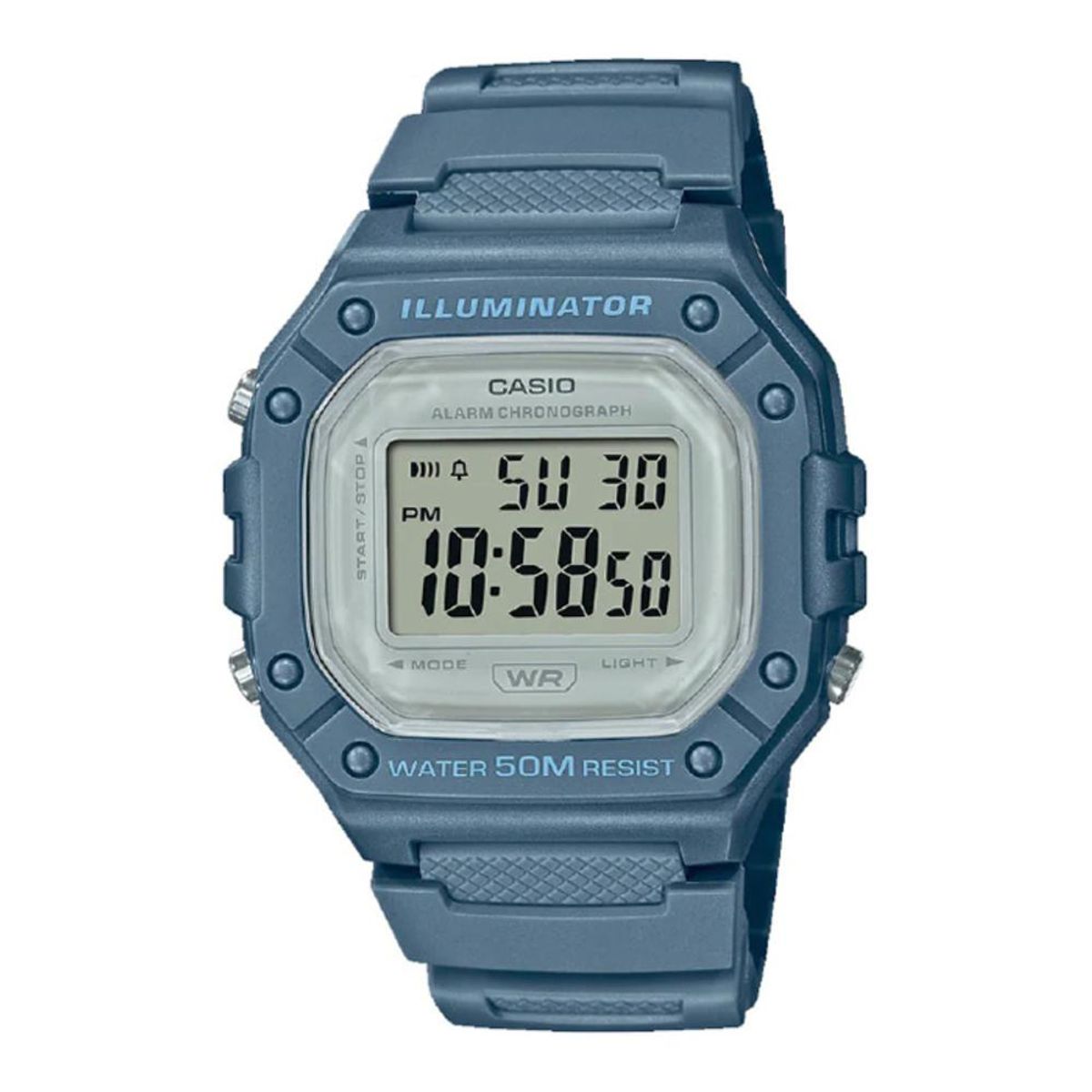 CASIO - Reloj W-218hc-2av Hombre Digital Resina - Azul