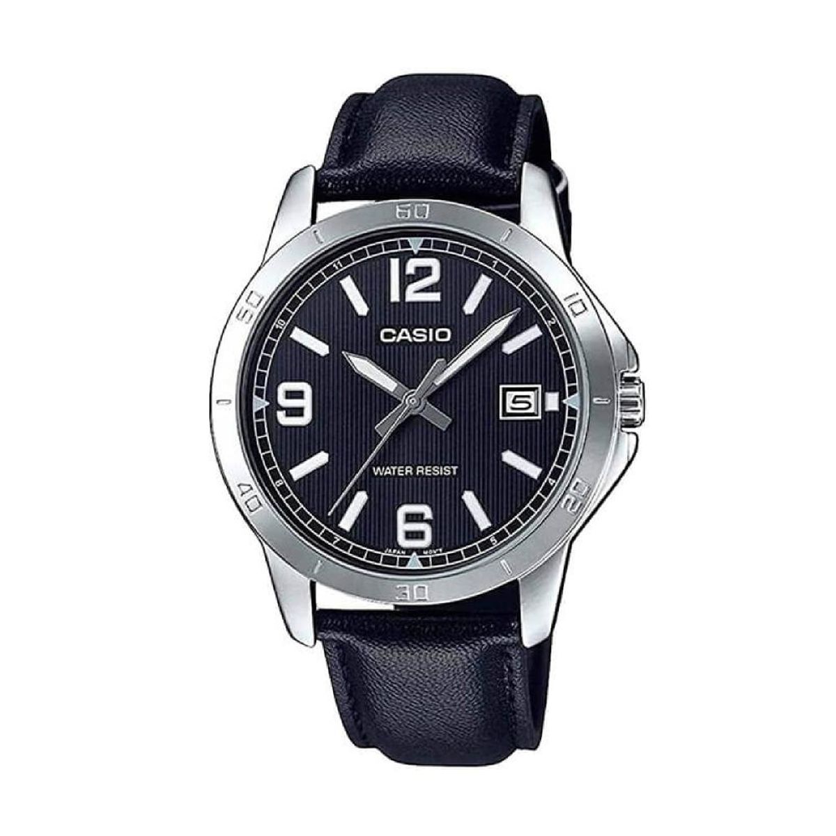 CASIO - Reloj Mtp-V004l-1b Hombre Analogo Cuero - Negro