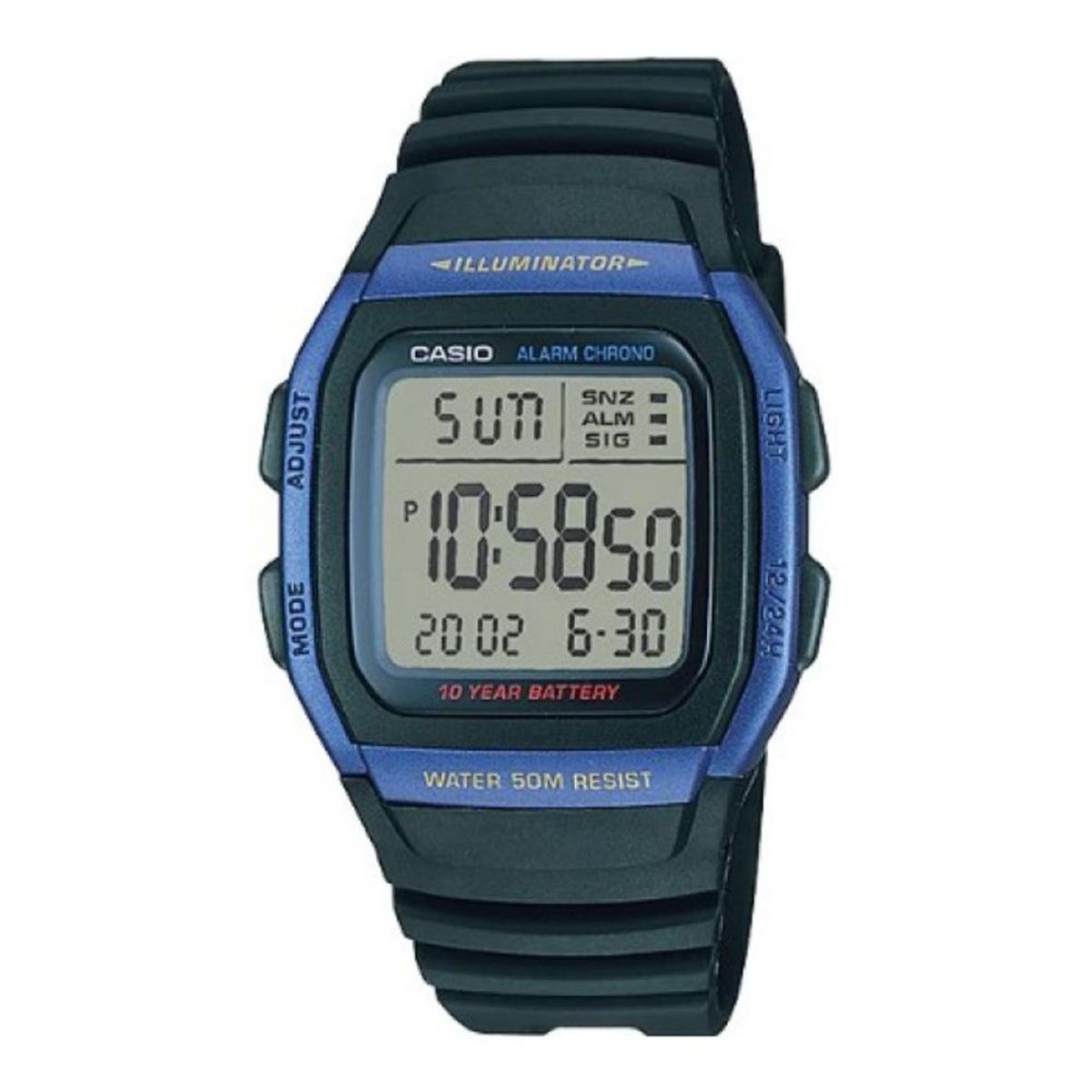 CASIO - Reloj W-96h-2av Hombre Digital Resina - Negro