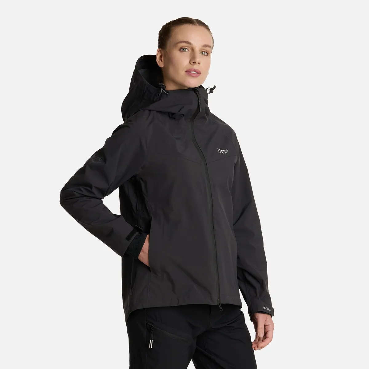 LIPPI - Chaqueta Mujer Alpine B-Dry Hoody Jacket Negro Lippi