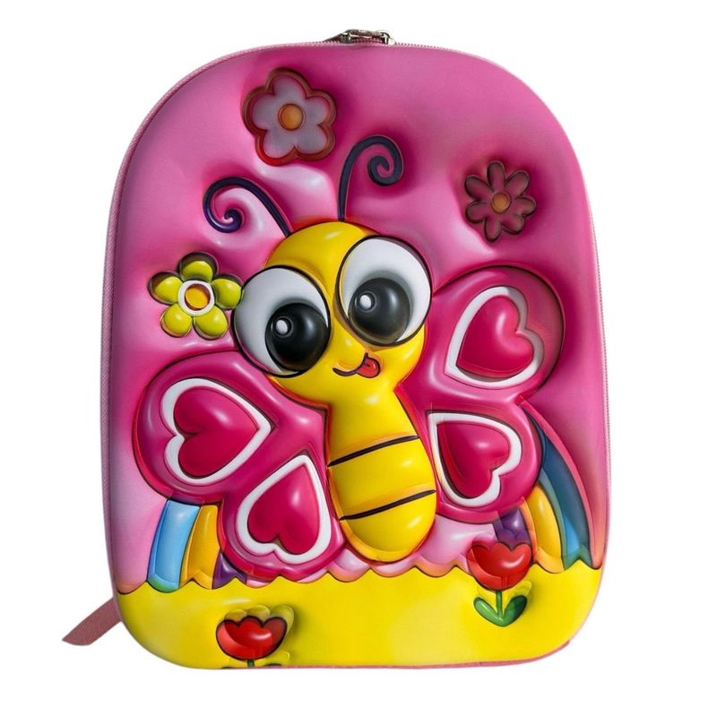 GENERICO - Mochila Infantil Niña Con Diseño 3D Mariposa
