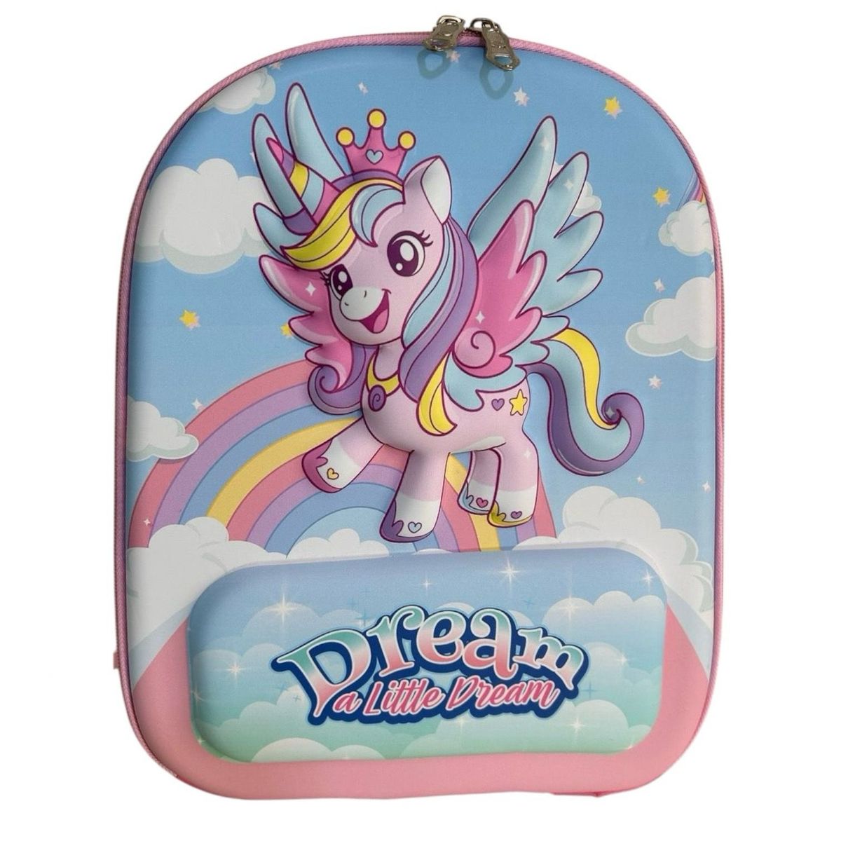 GENERICO - Mochila Infantil Niña Con Diseño 3D unicornio