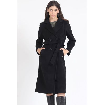 Imagen 2 del producto Abrigo Largo Sin Forro, Muflon Melange, Negro