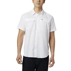 COLUMBIA - Camisa M/C Hombre Silver Ridge 2.0 Nylon Blanco