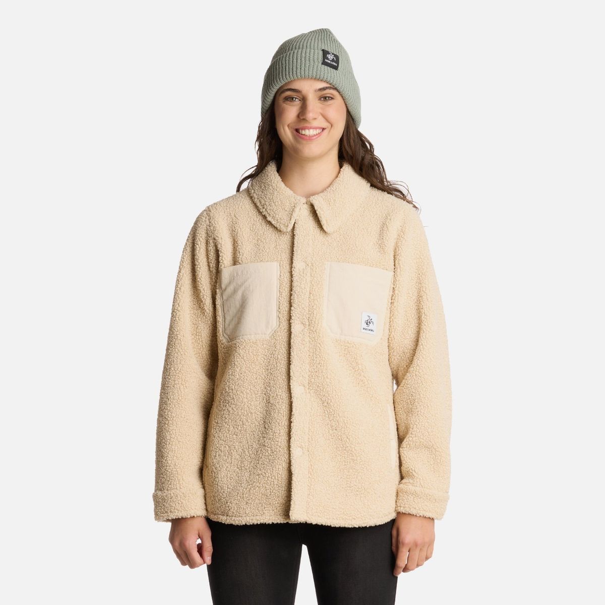 HAKA HONU - Chaqueta Mujer Leñadora Crema Haka Honu