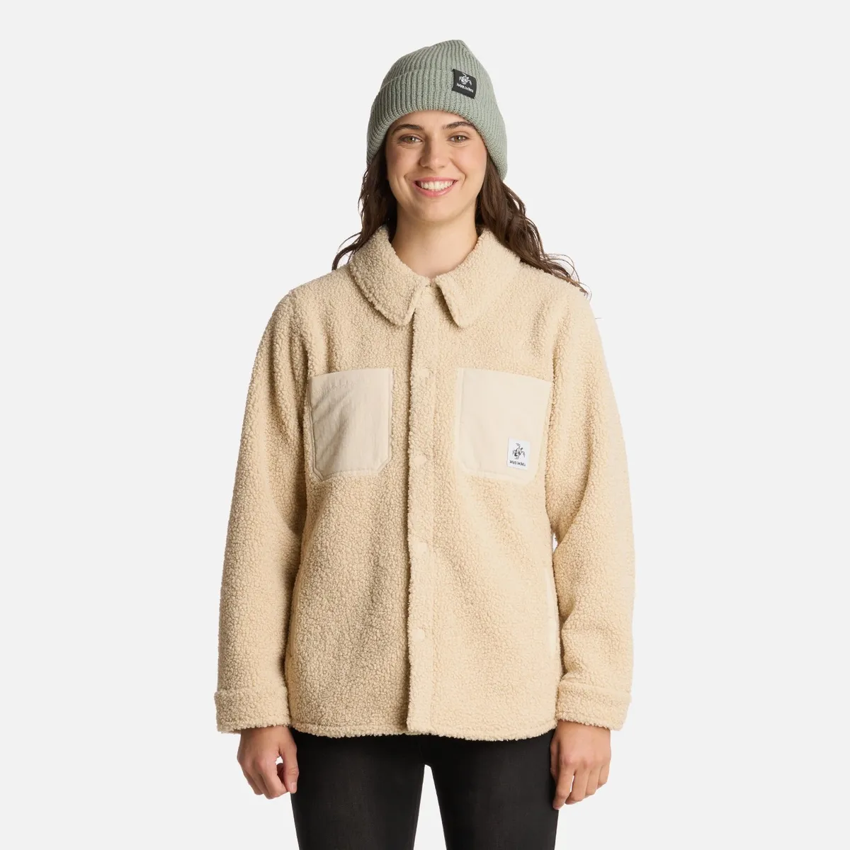 HAKA HONU - Chaqueta Mujer Leñadora Crema Haka Honu