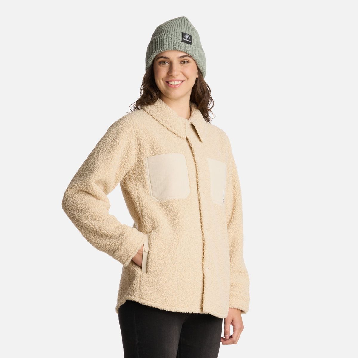 HAKA HONU - Chaqueta Mujer Leñadora Crema Haka Honu