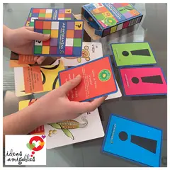 IDEAS AMIGABLES - SUPER MAZO de 100 Eco Tarjetas de Adivinanzas y Curiosidades