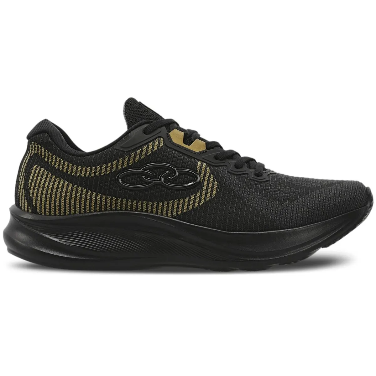 OLYMPIKUS - Zapatilla Hombre Orbita Negro/Dorado