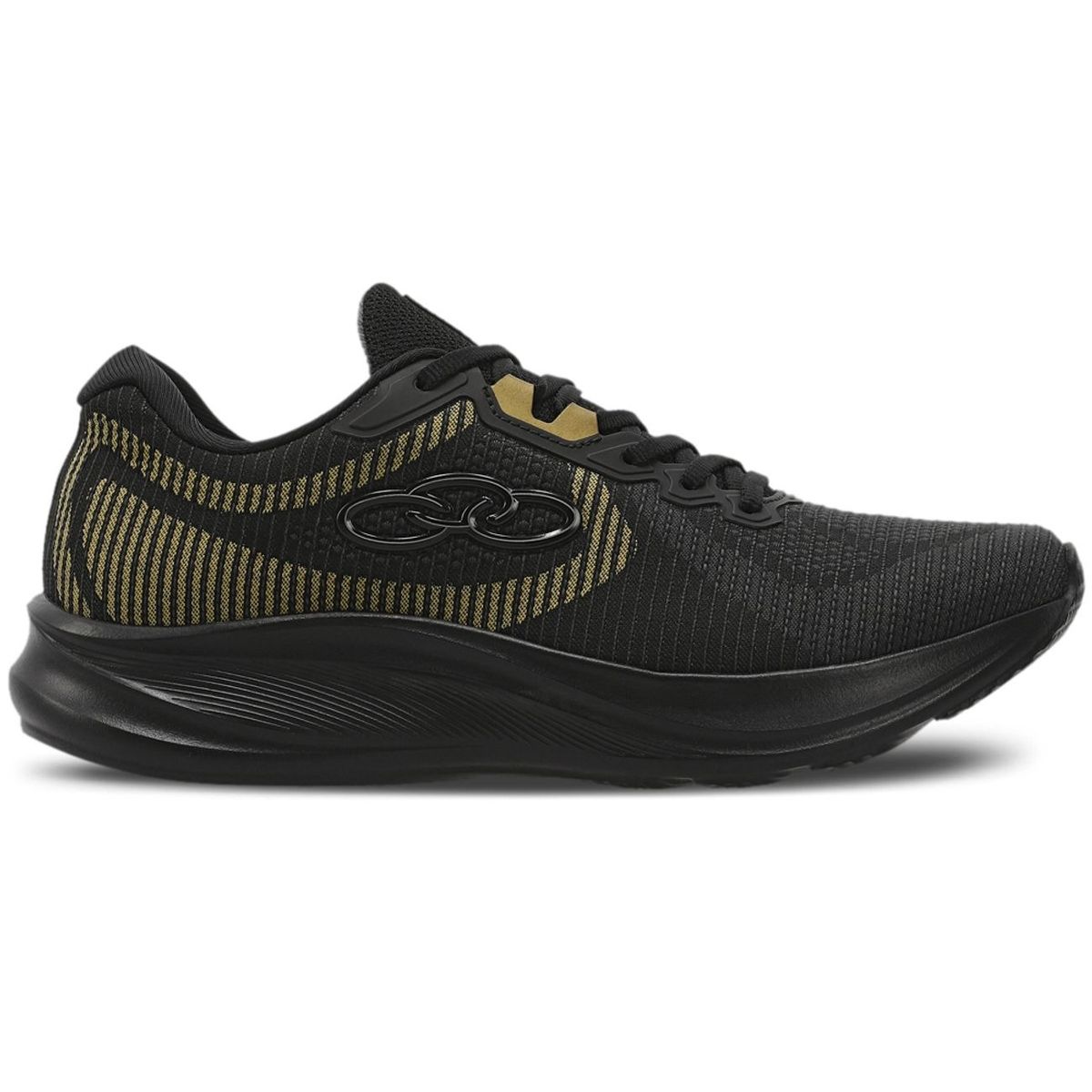 OLYMPIKUS - Zapatilla Hombre Orbita Negro/Dorado