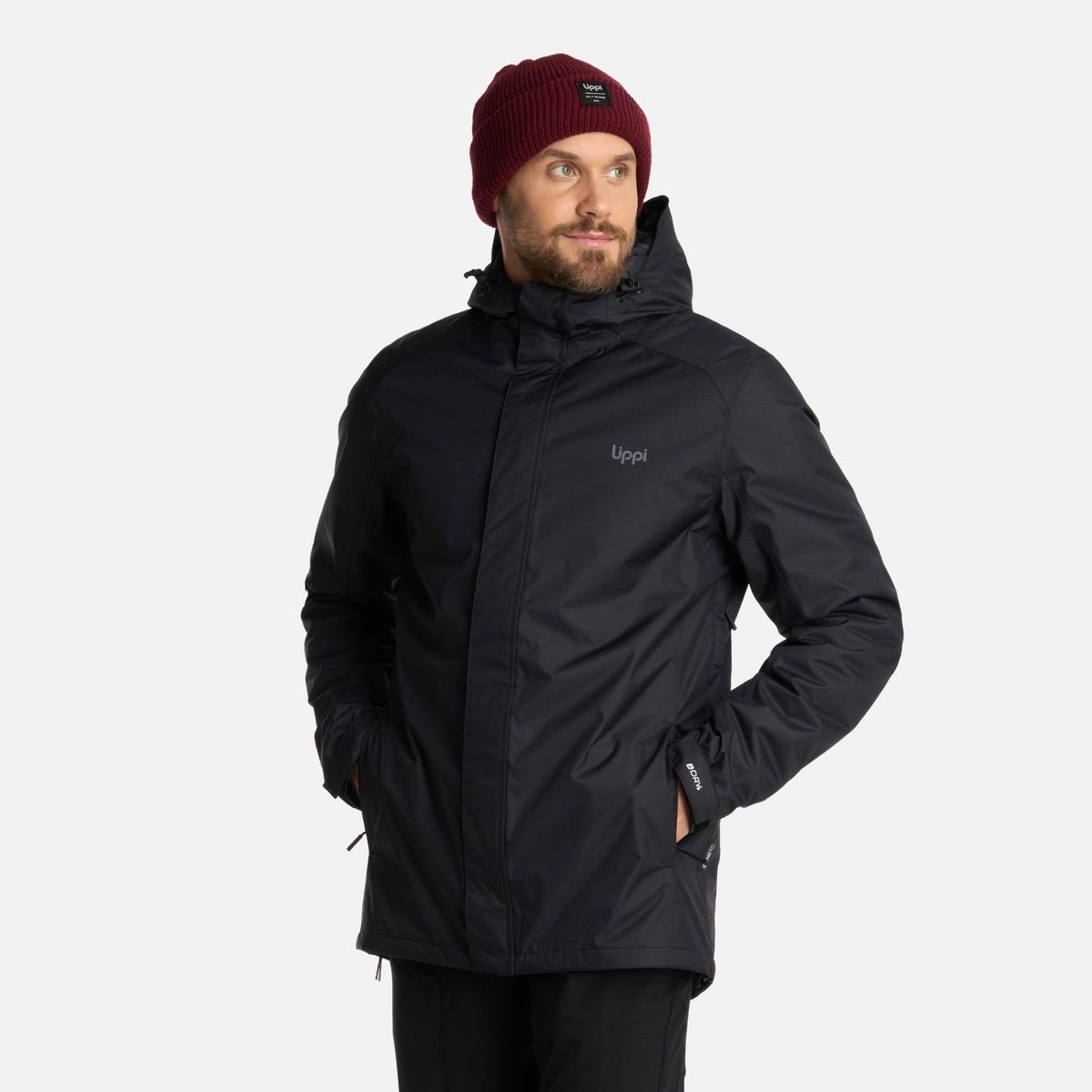 LIPPI - Chaqueta Hombre Suntra Steam-pro Hoody Jacket Negro Lippi