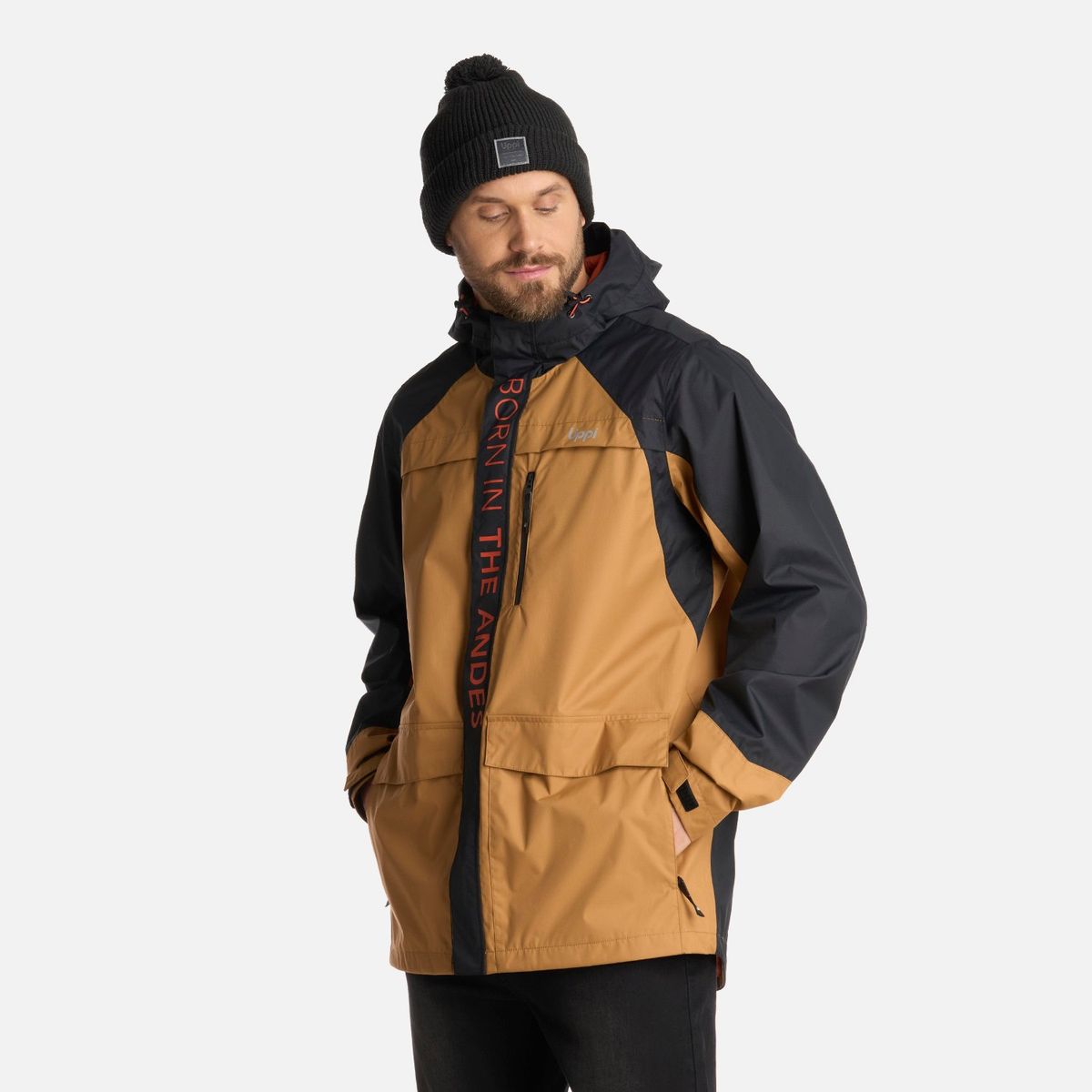 LIPPI - Chaqueta Hombre Streetwise B-Dry Hoody Jacket Cafe Claro Lippi