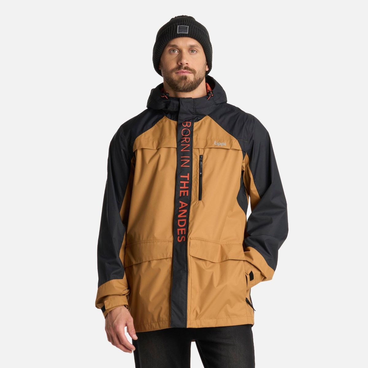 LIPPI - Chaqueta Hombre Streetwise B-Dry Hoody Jacket Cafe Claro Lippi