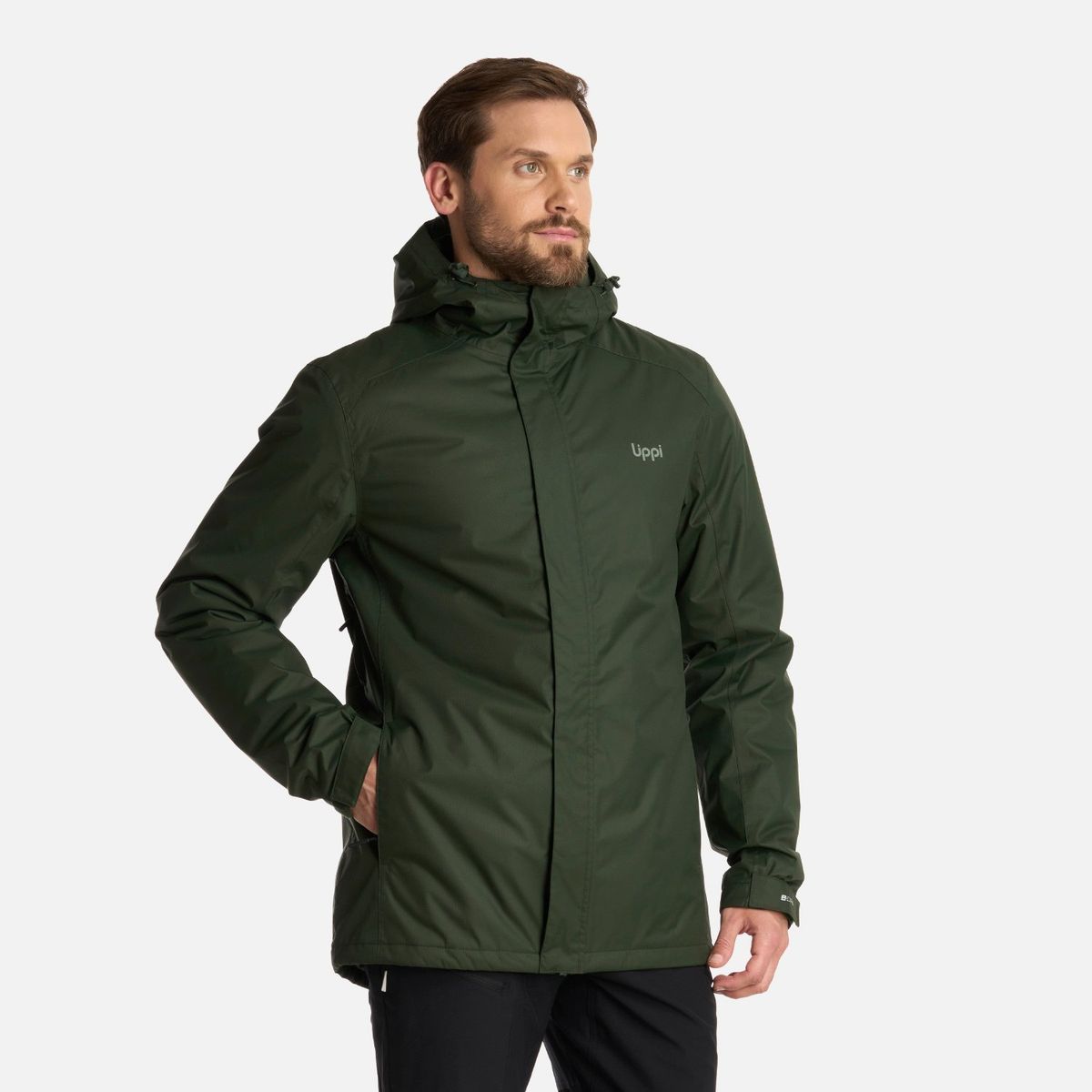 LIPPI - Chaqueta Hombre Suntra Steam-pro Hoody Jacket Verde Militar Lippi