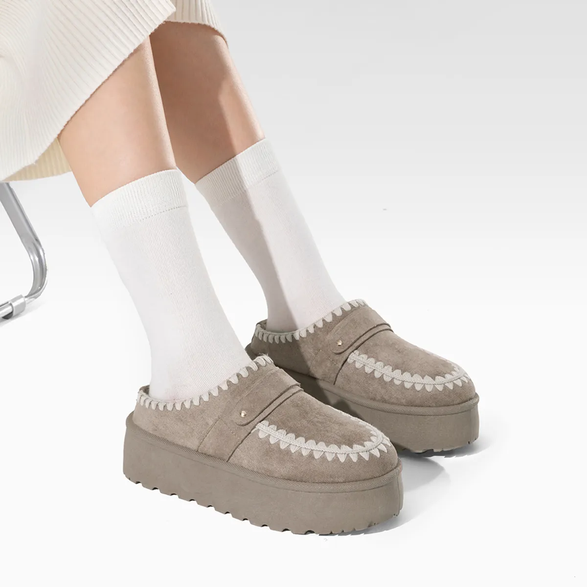 WEIDE - Zueco tipo Pantufla Casual Mujer Moda Comodo Weide SL28