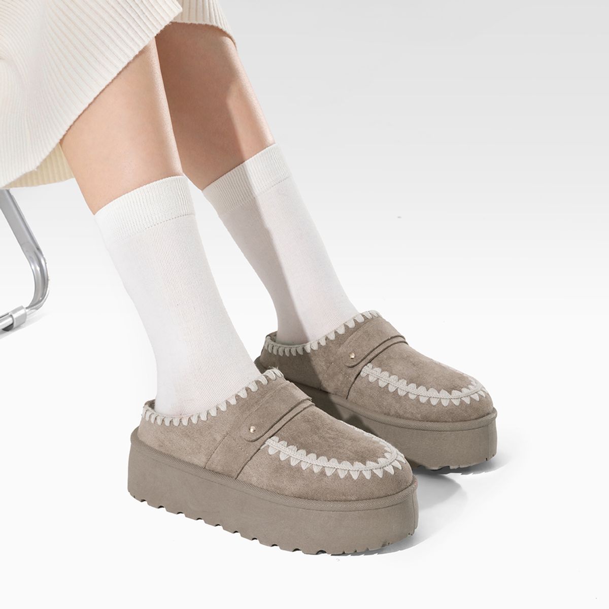 WEIDE - Zueco tipo Pantufla Casual Mujer Moda Comodo Weide SL28