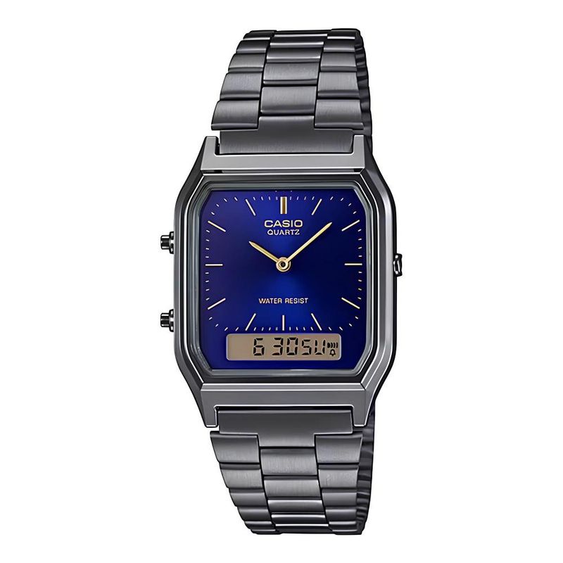 CASIO - Reloj Aq-230gg-2a Hombre Analogo Digital Metal - Gris