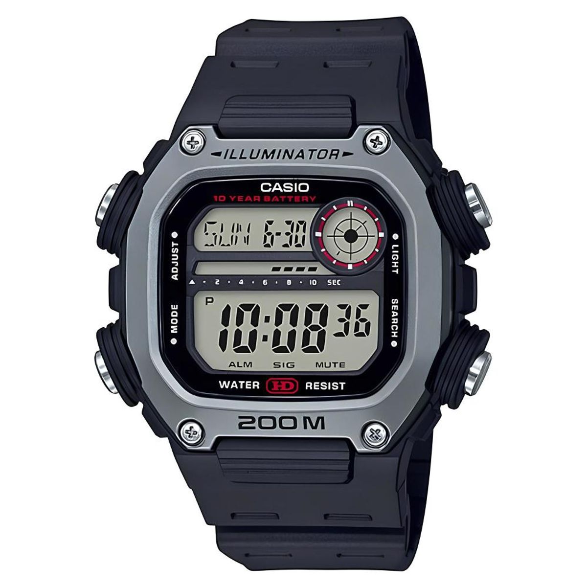 CASIO - Reloj Dw-291h-1av Hombre Digital Resina - Negro