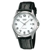 Reloj Mtp-1183e-7b Hombre Analogo Cuero - Negro