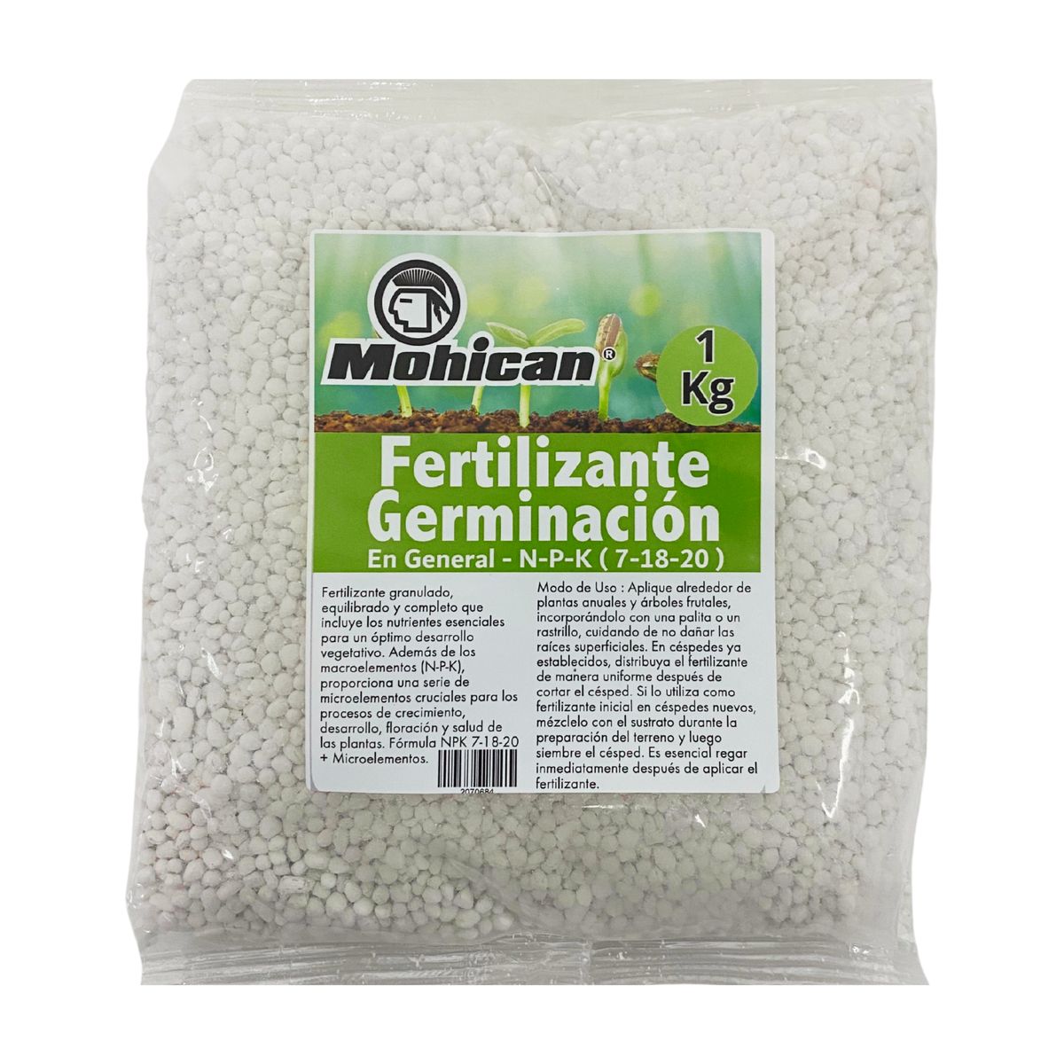 MOHICAN - FERTILIZANTE PARA GERMINACIÓN EN GENERAL BOLSA 1 KG MOHICAN