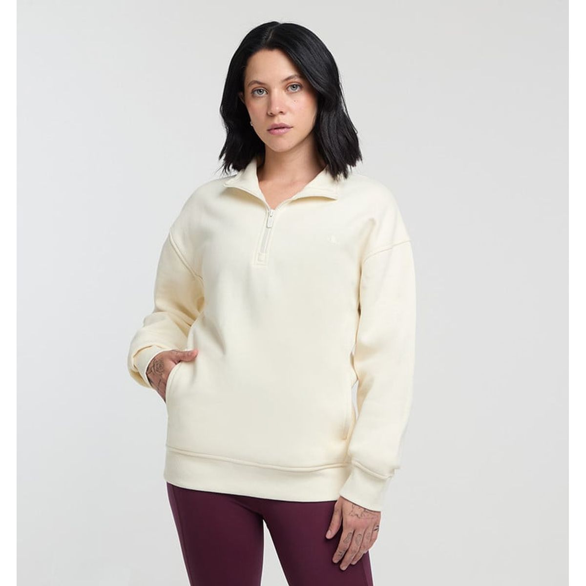 ELLESSE - POLERON MUJER ELLESSE ITALIA CREMA