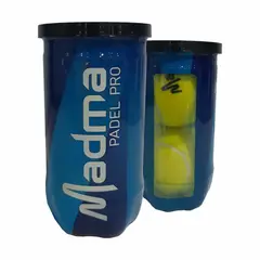 GENERICO - Tarro De Pelotas Pádel Madma Padel Pro - Tarro de 2 Pelotas