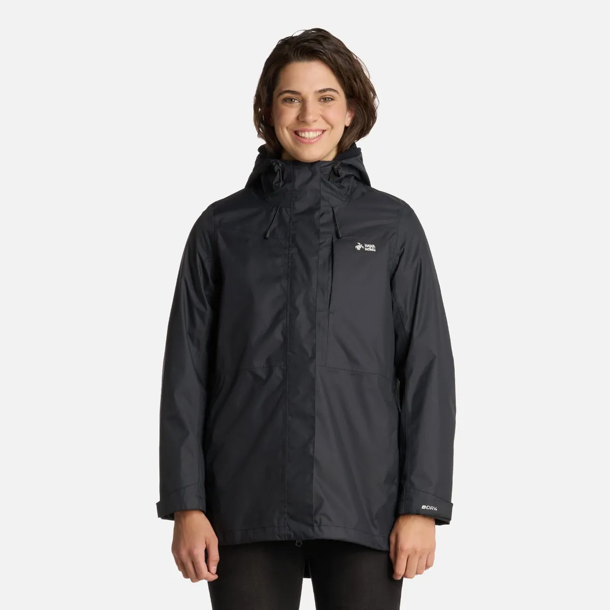 HAKA HONU - Chaqueta Mujer Corteza Negro Haka Honu