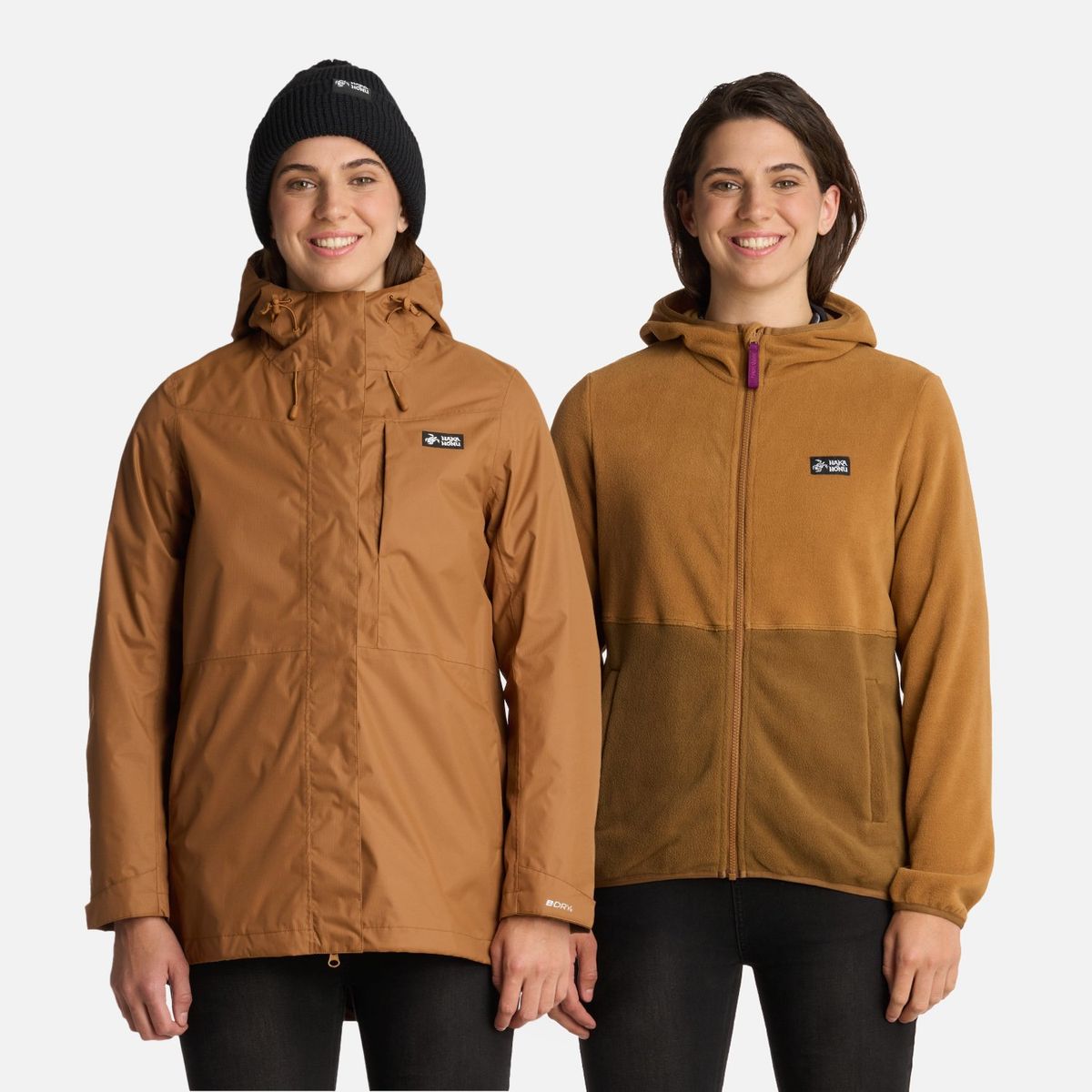 HAKA HONU - Chaqueta Mujer Corteza Mostaza Haka Honu