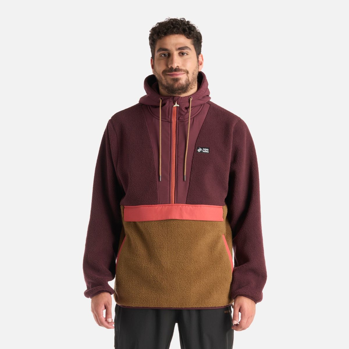 HAKA HONU - Polerón Hombre Chinchilla Burdeo Haka Honu