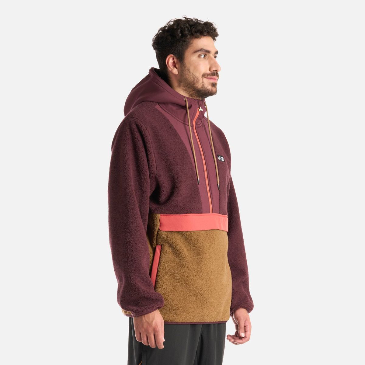 HAKA HONU - Polerón Hombre Chinchilla Burdeo Haka Honu