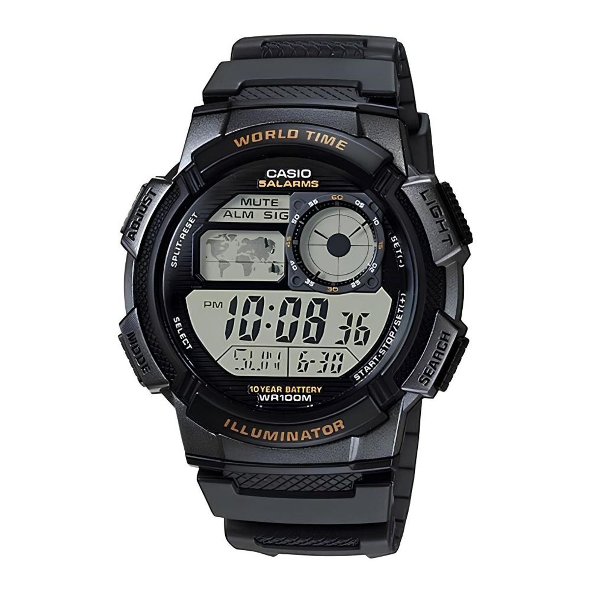 CASIO - Reloj Ae-1000w-1av Hombre Digital Resina - Negro
